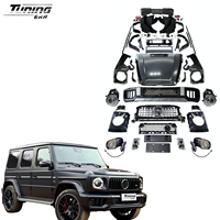 Nouveau Kit de carrosserie de conversion pour classe G W463 G500 G350 G55 2002-2018 mise à niveau vers le modèle W465 2025 G63 couvercle de moteur de pare-chocs avant arrière