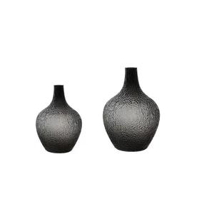 Florero de boca plana de vidrio transparente con rosas para decoración hidropónica del hogar mesa de comedor o sala de estar - Product Image 1