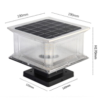 Lampe solaire LED d'extérieur pour poteau de portail, étanche, pour clôture de jardin et portail de villa, vente en gros usine Xiuben