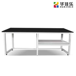 Table de travail double HUAJIALE avec étagère inférieure et armoire mobile, banc de travail d'atelier, établi industriel - Product Image 6