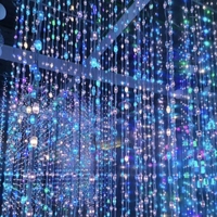 3D DMX Pixel LED Tube IP67 Ananas Motif RGB Ball String Light avec émission jaune Adressable 360 ° DJ Lights pour le paysage