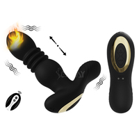 SEXBAY Amazon Explosiver Silikon-Prostatamassager Analplug Butt Plug Anal-Heiz-/Stoßvibrator Sexy Spielzeug Erwachsenen-Sexspielzeug