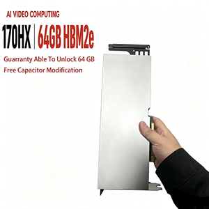 Carte graphique professionnelle débloquée CMP 170HX 8 Go 10 Go avec 512 Go de mémoire vidéo SSD + condensateurs - Product Image 1