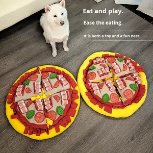 Köpek Çiğneme Oyuncağı Koklama Pizza Matı Besleyici Oyuncak Koklama Matı Köpek Sesli Peluş Oyuncaklar Yavru Köpek Bulmaca Oyuncağı Küçük Orta Boy Köpekler için - Product Image 2