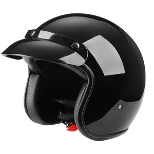 Custom High Quality Abs 3/4 Retro Open Face Motorcycle Helmet Dot Approved