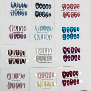 <span class=keywords><strong>Uñas</strong></span> Postizas Hechas a Mano de Alta Calidad al por Mayor, 10 Piezas, Puntas Cortas/Largas Personalizadas, Cuadradas, Almendradas, Stiletto - Product Image 2