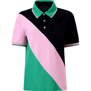 เสื้อโปโลผู้ชายทรงสลิมพิมพ์ลายผ้าฝ้ายสีพื้นสไตล์ใหม่ - Product Image 1