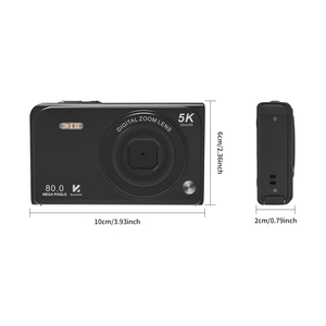 กล้องดิจิตอลรุ่นใหม่ คุณภาพดี 80MP ถ่ายวิดีโอ 5K ซูมดิจิตอล 16 เท่า แบตเตอรี่ 650mAh พร้อม Wifi ป้องกันภาพสั่นไหว เหมาะสำหรับการเดินทาง - Product Image 1