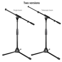 Support de microphone télescopique professionnel Yinyu MS001T avec base trépied pour enregistrement en studio et performance live