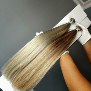 ผมต่อแบบเคราติน รุ่น Flat I U Tip ผมแท้คุณภาพพรีเมียมจากรัสเซีย แบบ Double Drawn ขายดี คุณภาพสูง ผมต่อแบบ I Tip - Product Image 3