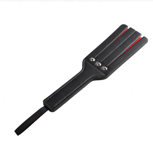 Vente chaude Adulte Erotica Noir Double Cuir Split Main Slap Conditionnement Fessée Paddle <span class=keywords><strong>BDSM</strong></span> Flirter Outils - Product Image 3