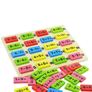 Hotsale Montessori Educational Toy Wooden Math Toys for Children Domino 3-4-5-6-7-8 Years Old Game Funny Gifts For Children Kids