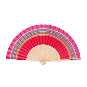 Colorful Rainbow Bamboo Folding Handheld Fan New Chinese Style National Fan Folk Style Painted Hand Fan Wedding <b>Gift</b> - Product Image 6