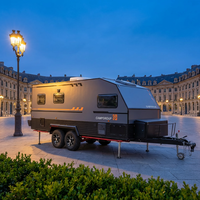 CAMPTRL Camping-car compact avec salle de bain, lit convertible et coin repas, idéal pour les voyages de week-end en couple