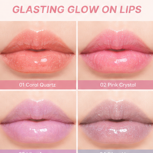 Huile à lèvres vegan OEM ODM avec logo personnalisé, effet scintillant cristallin, lèvres pulpeuses, ne colle pas au verre, aspect naturel, lèvres brillantes - Product Image 4