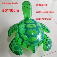 Jouets pour enfants en plastique gonflables mignons en forme de tortue d'animaux marins Activité de maternelle Petit cadeau