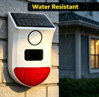 Wale Tuya Smart Outdoor 120db Solar Strobe IP65 Anti-Pencurian WiFi Sensor Gerak Inframerah untuk Keamanan Rumah dan Pabrik