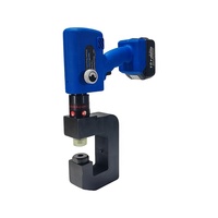 Herramienta de punzón hidráulica eléctrica con batería, con salida de 50KN, rango de punzón de 8-16MM, Material de acero, embalaje de caja de plástico
