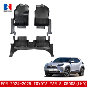 Factory Custom5D TPE <b>Rubber</b> Eco-friendly Waterproof Anti Slip5D Car <b>Floor</b> Mats 4 Pieces for Toyota Yaris Cross(LHD) 2024-2025 - Product Image 3