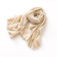 Écharpe en tricot mélangé de cachemire en gros écharpe enveloppante unisexe couleur unie hiver chaud châle tricoté Erdos haut de gamme personnalisé