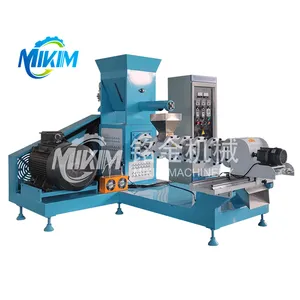 fish feed pellet processing extruder machine line fish food production machine price supplier