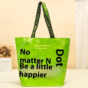 BA05 Custom Logo Woven Tote Bag for Exhibition Events and Shopping Custom Color Printing Promotional Plastic Gift Bag