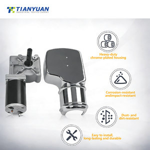 Moteur de bâche étanche 24V 900W anti-UV pour systèmes de bâches de camions-bennes avec couvercle chromé - Product Image 1