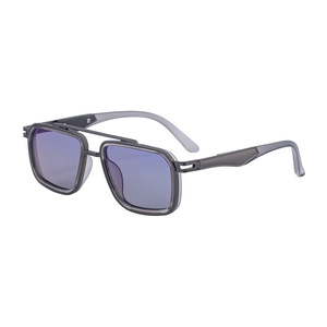 Gafas de Sol Cuadradas para Hombre KSL-98415, Montura Negra de Aleación de Zinc, Protección UV400, Lentes de PC Clase 2 para Exteriores - Product Image 4