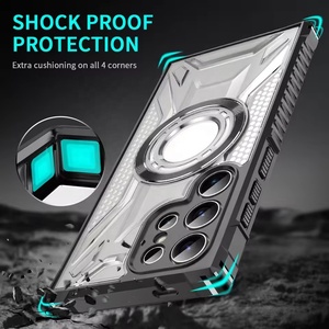 Custodia di Lusso Trasparente con Ricarica Magnetica per Auto per <span class=keywords><strong>Samsung</strong></span> S26 Ultra S25 S24 S23 Plus Ultra S21 FE A56 A36 A26 A16 A55 <span class=keywords><strong>A35</strong></span> A25 <span class=keywords><strong>Cover</strong></span> - Product Image 5