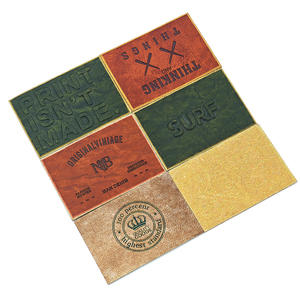 ป้ายโลโก้หนังเทียมสำหรับกางเกงยีนส์กระเป๋าส่วนบุคคลลายนูนสำหรับเสื้อผ้ายีนส์กระเป๋าหนัง PU ออกแบบได้ตามต้องการ - Product Image 6