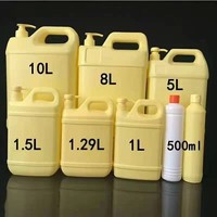 MAYSURE Pichets à liquide en plastique de couleur personnalisée 2L 3L 5L Bouteille ronde vide en plastique HDPE pour détergent à lessive domestique en vrac