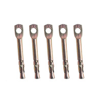 Ancrage à cale en fil de fer YZP en acier au carbone/acier inoxydable, capacité 150 lb, pour usage de construction, finition zinc jaune/blanc, boîte en pouces
