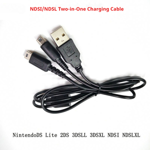 Câble de charge 2-en-1 pour <span class=keywords><strong>Nintendo</strong></span> NDSI NDSL <span class=keywords><strong>3DS</strong></span> 2DS 3DSLL 3DSXL - Product Image 2