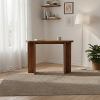 Table console en bois massif au design moderne, convertible pour l'entrée, l'hôtel, l'atelier ou le salon, meuble pour la maison