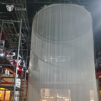 Écran transparent de projection cylindrique holographique 3D électrique