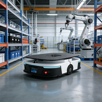 AGV à charge lourde 1000 kg, navigation laser double SLAM et code QR, utilisation intérieure, batterie LiFePO4, autonomie 6-8h, direct usine