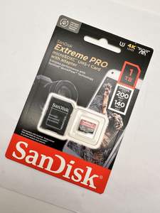 Carte mémoire SanDisk Extreme Pro originale neuve 128 Go, 256 Go, 64 Go, 512 Go jusqu'à 200 Mo/s C10 A2 V30 U3, avec adaptateur - Product Image 5