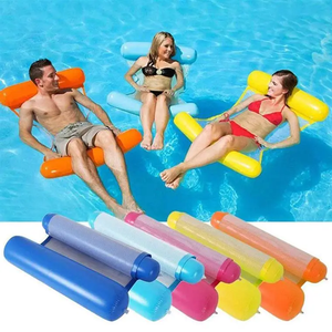 Hamaca Flotante Inflable, Colchón de Aire para <span class=keywords><strong>Piscina</strong></span>, Tumbona Flotante, Cama Plegable, Juguete para Fiestas en la <span class=keywords><strong>Piscina</strong></span>, Silla Reclinable - Product Image 6