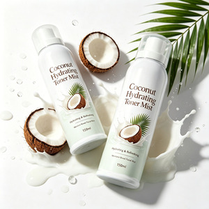 Brume tonifiante hydratante à la noix de coco pour le visage, spray facial rafraîchissant et hydratant en profondeur, apaisant et équilibrant la peau - Product Image 4
