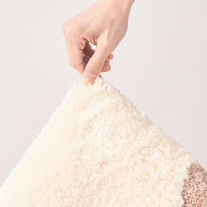 SUREWALHOME Luxury Cute Bathroom Rugs, White <strong>Bath</strong> <strong>Mat</strong> W/Black Scalloped Edge, Microfiber Aesthetic Trendy <strong>Funky</strong> Fun Preppy Rug - Product Image 4