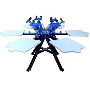 Manual High Efficiency Multi Color Custom Screen Printer Micro Registrion T Shirt Socks Screen Printer Screen <b>Printing</b> <b>Machine</b> - Product Image 2