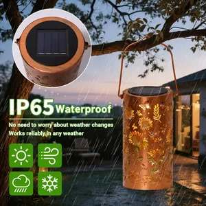 Farol Solar con Forma <span class=keywords><strong>de</strong></span> Girasol, Colorido, Impermeable, con Luz <span class=keywords><strong>de</strong></span> Sombra Brillante para Exteriores, Alimentado por Energía Solar, para Caminos, Jardines, Patios, Decoración Nocturna - Product Image 3