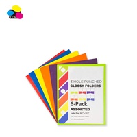 Carpeta de Presentación de Papel Kraft Marca TCS, Color Original, 50 Unidades/Caja, Dos Bolsillos, Laminación Brillante, Precio de Fábrica OEM/ODM