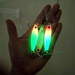 Nuevo señuelo duro ABS de 40 g que brilla en la oscuridad, de hundimiento rápido, para pesca en agua dulce y pesca en barco en el océano, de largo alcance. - Product Image 2
