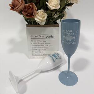 كأس نبيذ أحمر شفاف من البلاستيك PS للتجارة عبر الحدود، تصميم كلاسيكي محمول قابل لإعادة الاستخدام بسعة 201-300 مل - Product Image 3