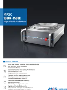 MaxPhotonics1kw ~ 3kw एकल मॉड्यूल लेजर स्रोत अधिकतम 1000 ~ 3000W लेजर जनरेटर के लिए फाइबर लेजर काटने की मशीन