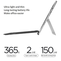 Yeni Ultra İnce Şarj Edilebilir Membran Ergonomik 7 Renkli RGB Arkadan Aydınlatmalı USB 3.0 Dokunmatik Yüzeyli Kablosuz BT 5.0 Tablet Klavyesi (Surface için)