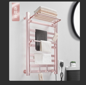 Sèche-serviettes électrique moderne en aluminium à température réglable pour salle de bain et toilettes, avec fonction chauffante - Product Image 6
