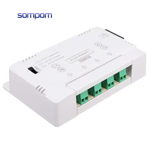 SOMPOM 110-220伏交流电至DC 12V 4A 4CH盒装塑料闭路电视摄像机电源盒