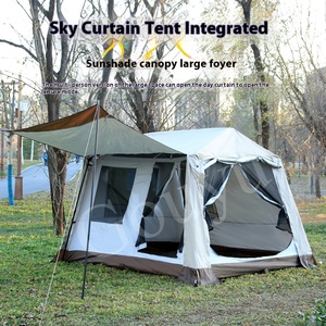4.6 ㎡tent cắm trại ngoài trời dày mưa bằng chứng một phòng một phòng doanh trại hoang dã được trang bị với một cabin - Product Image 3